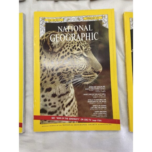 Nat Geo Jan–Jun 1972 Slipcover Lot | Science, Adventure, Earth Series - Picture 7 of 16